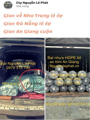 [Bình Thuận] Bạt Lót Hồ Chứa Nước Nuôi Cá tại Bình Thuận