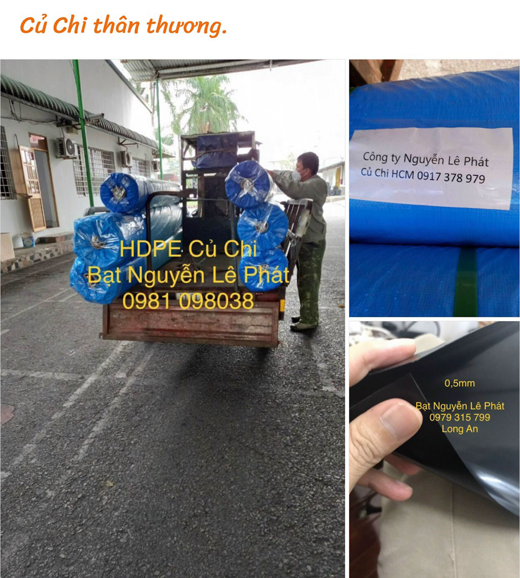 Bán bạt nhựa hdpe chống thấm giá rẻ Tây Ninh