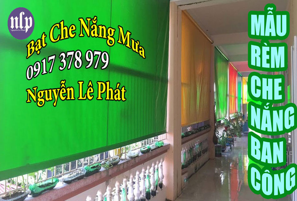 Rèm che nắng mưa ban công tự cuốn, cải tiến thông minh