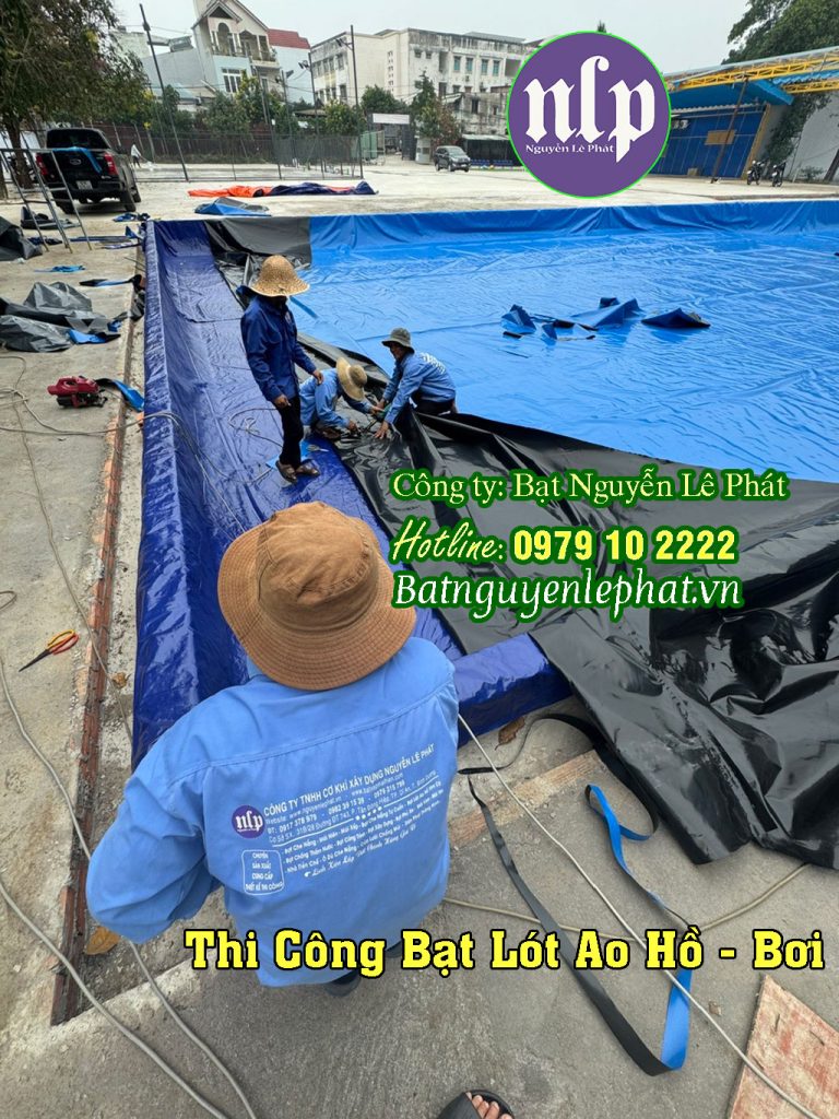 Thi Công Lót Bạt Ao Hồ Nuôi Cá Tôm Chứa Nước Chống Thấm Phan Thiết