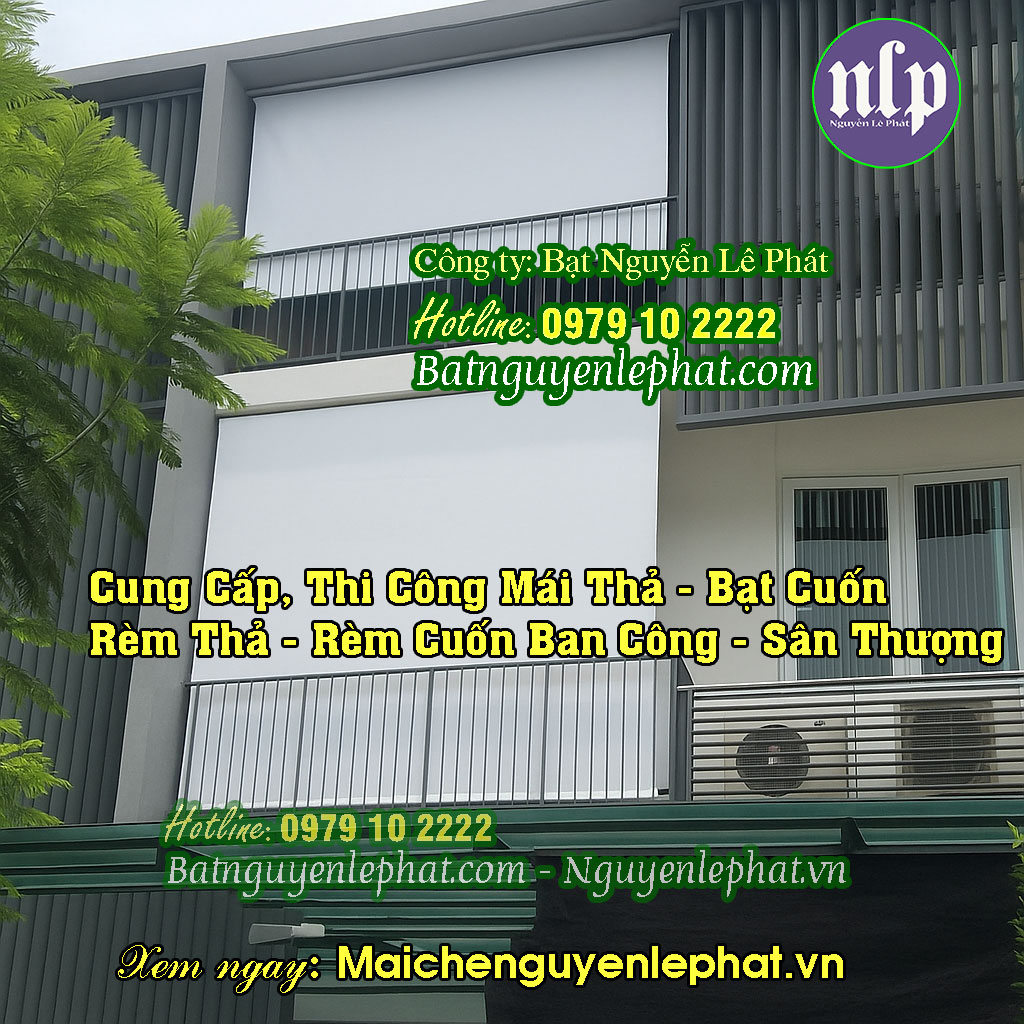 Lắp Bạt Kéo Mái Hiên Che Nắng Mưa Tại Long An