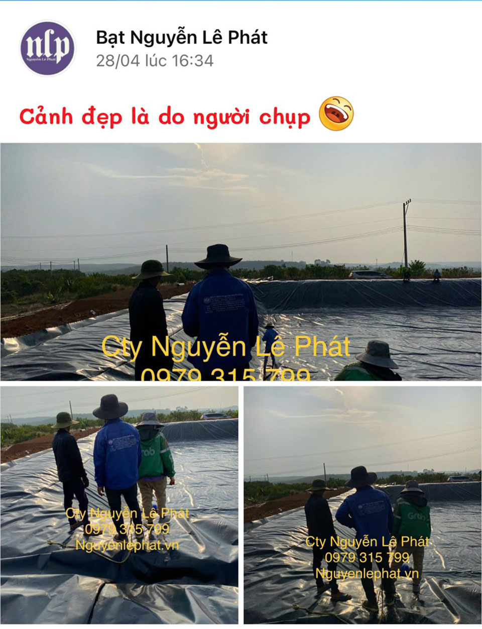Bạt lót hồ cá HDPE Lộc Ninh