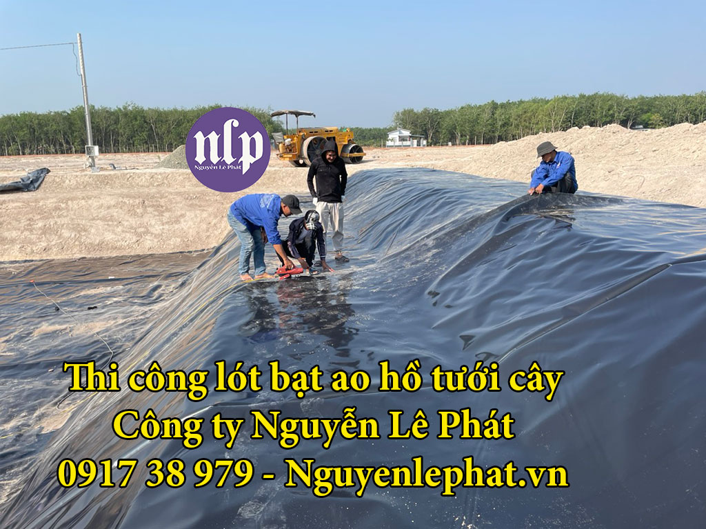 Thi công lót bạt ao hồ nuôi cá ở Huyện Tân Phú Đồng Nai