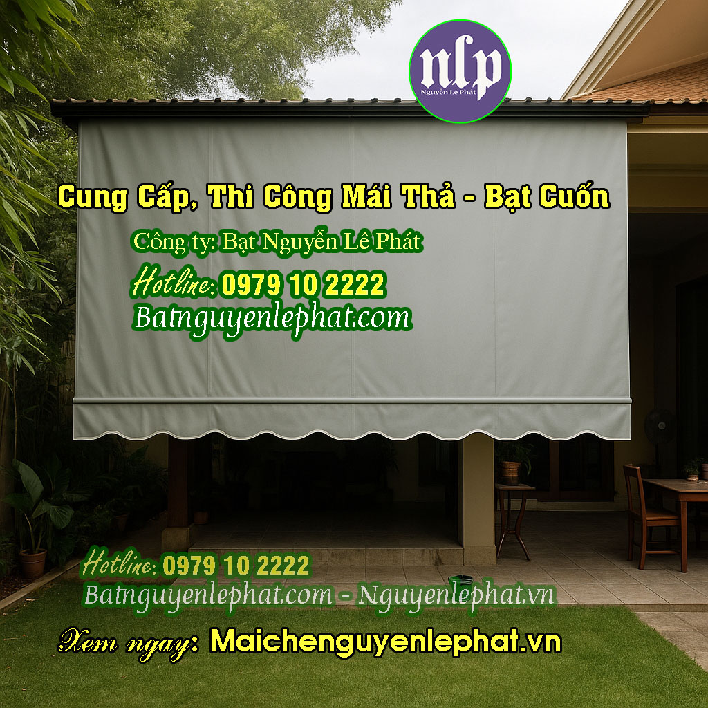 Thi Công Bạt Cuốn Mái Hiên Che Nắng Tại Quận 5 Thi Công Bạt Cuốn Mái Hiên Che Nắng Tại Quận 5
