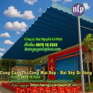 Mái Bạt Che Nắng Mưa Sân Trường Học Tại Dầu Tiếng