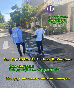 Màng Bạt Nhựa Chống Thấm 2 Mặt Đen Chứa Nước Nuôi Cá tại Hà Tĩnh