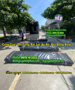 Bạt nhựa lót hồ HDPE chống thấm chứa nước ở tại Gia La