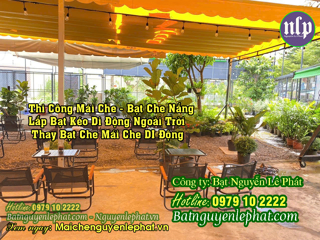 Thay Bạt Kéo Mái Che Dù Che Nắng Tại Trà Vinh