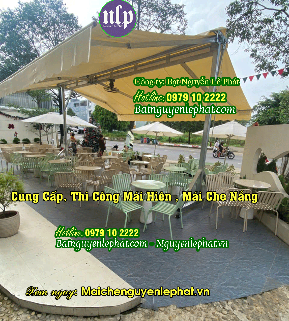 thi công mái che tiêu biểu tại Bình Dương