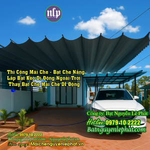 Thi công mái che di động