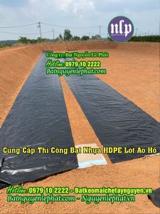 Bạt Nhựa HDPE Lót Hồ tại Dầu Tiếng Bạt Đủ Chuẩn DEM chất lượng