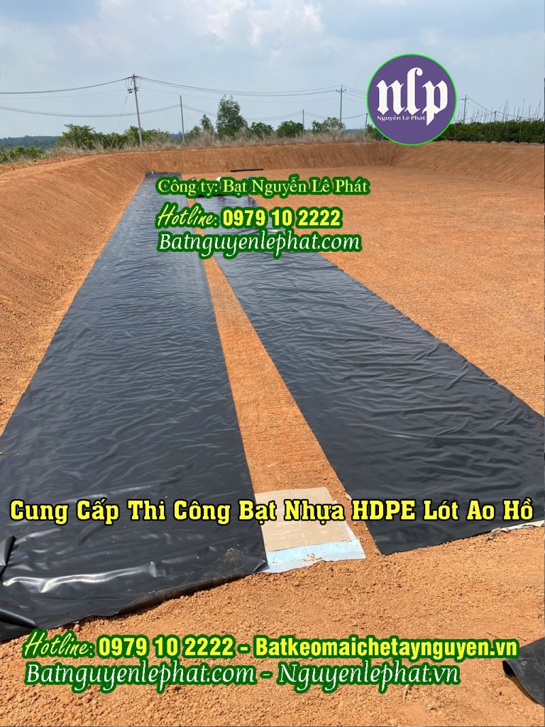 Bạt Nhựa HDPE Lót Hồ tại Dầu Tiếng Bạt Đủ Chuẩn DEM chất lượng