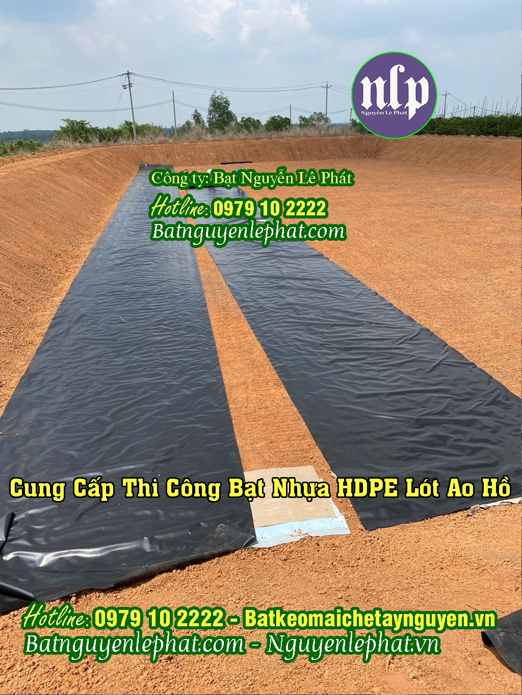 Bạt Nhựa HDPE Lót Hồ tại Dầu Tiếng Bạt Đủ Chuẩn DEM chất lượng